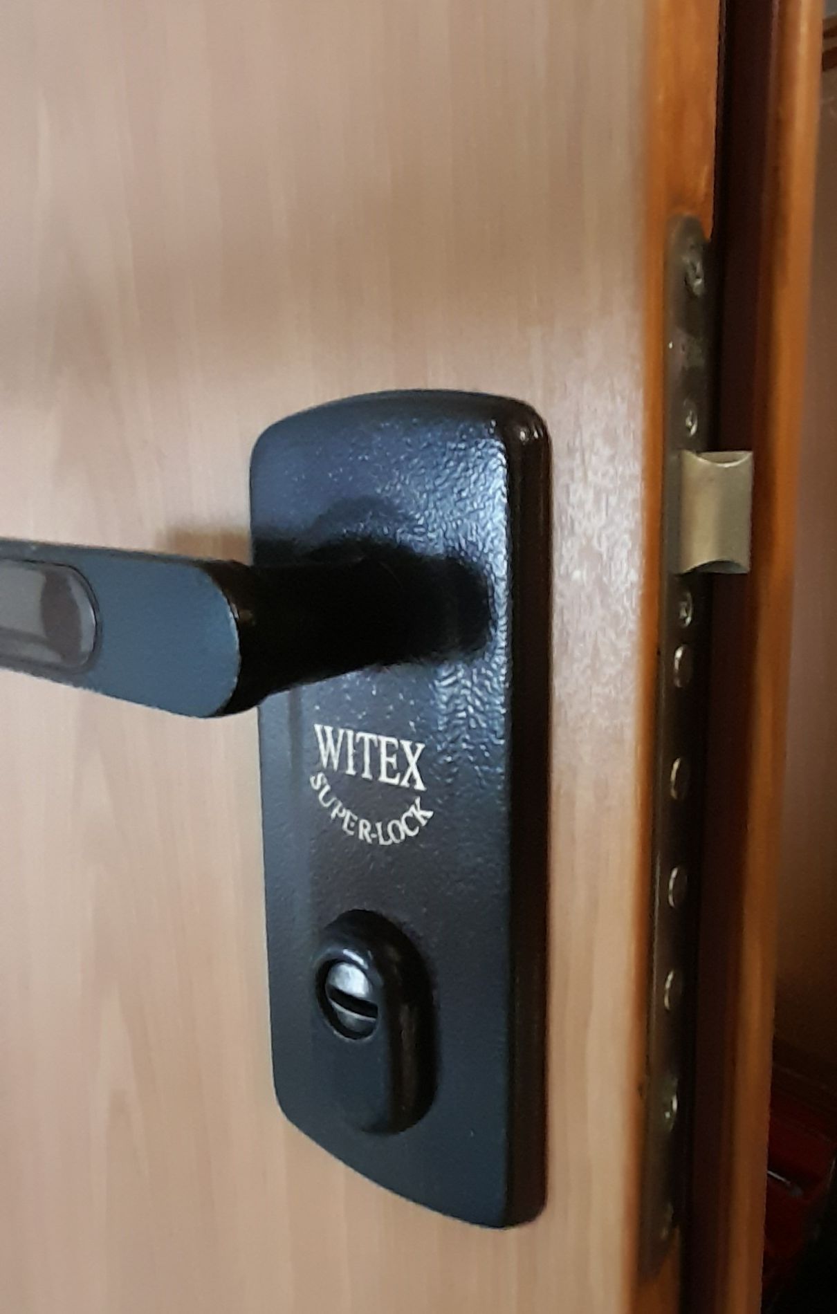 Wymiana zamka głównego w drzwiach firmy Witex