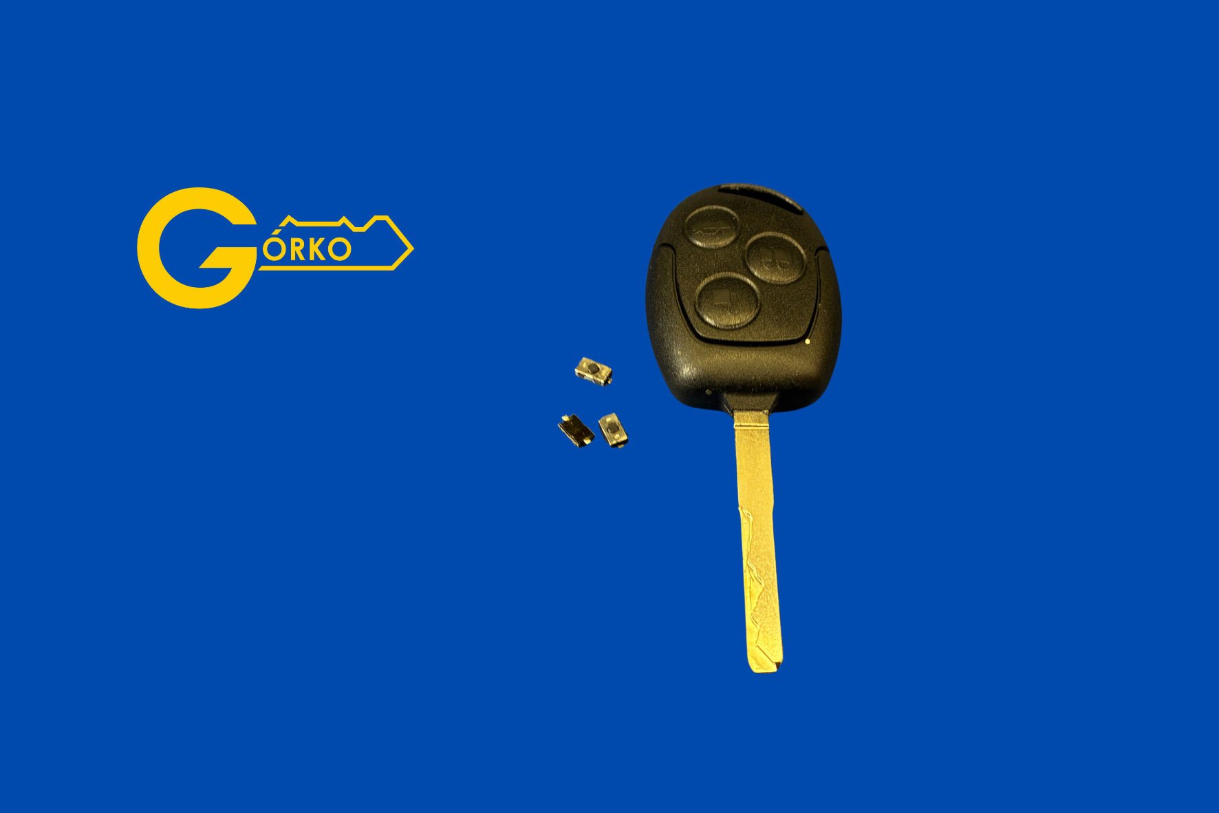 Naprawa klucza do Forda Focusa Mk2 – nowa obudowa, mikrowłączniki i precyzyjnie docięty grot