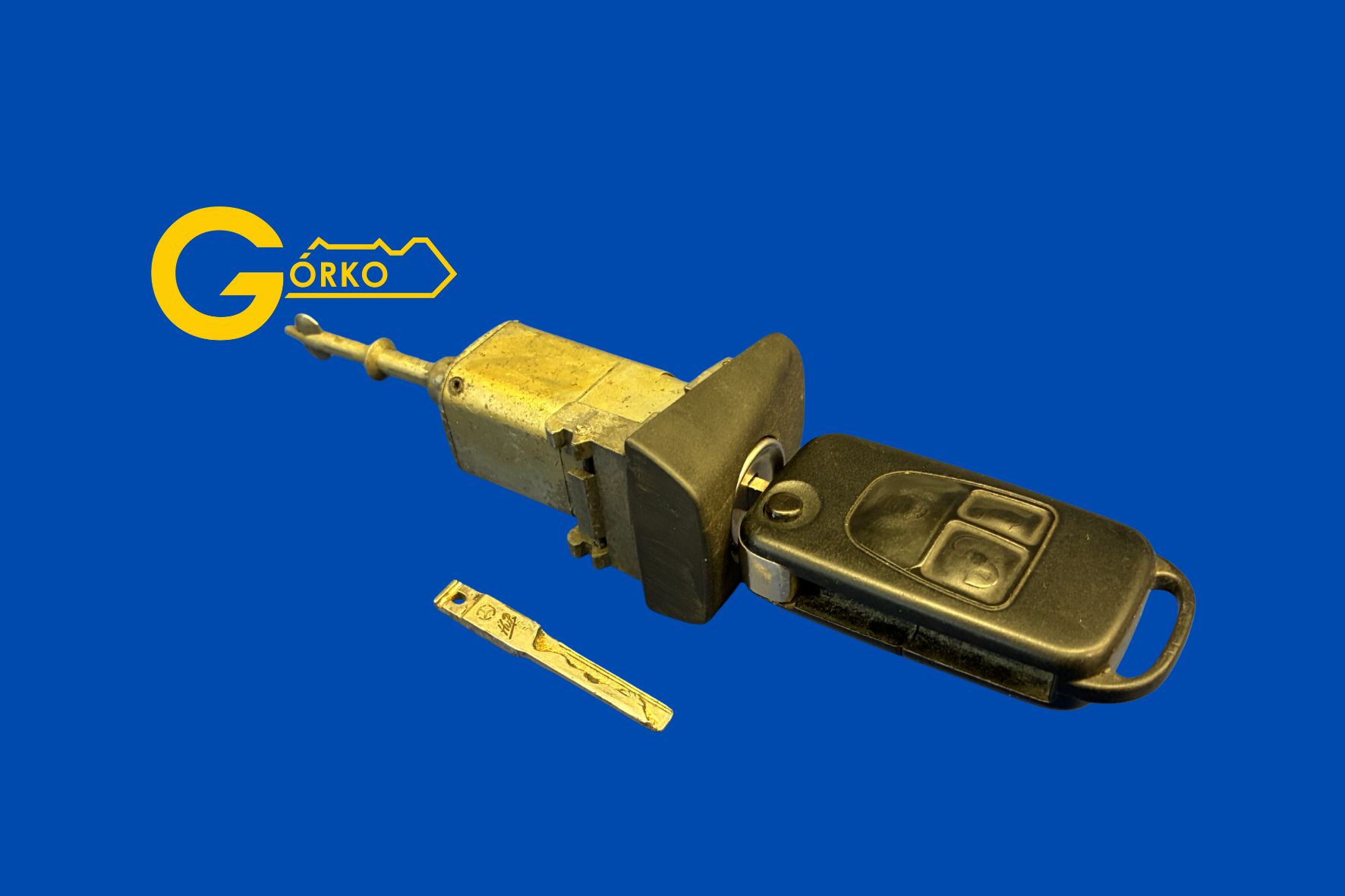 Naprawa wkładu zamka Mercedes W163 (Klasa M) oraz dorobienie nowego grotu — realizacja wysyłkowa z Belgii