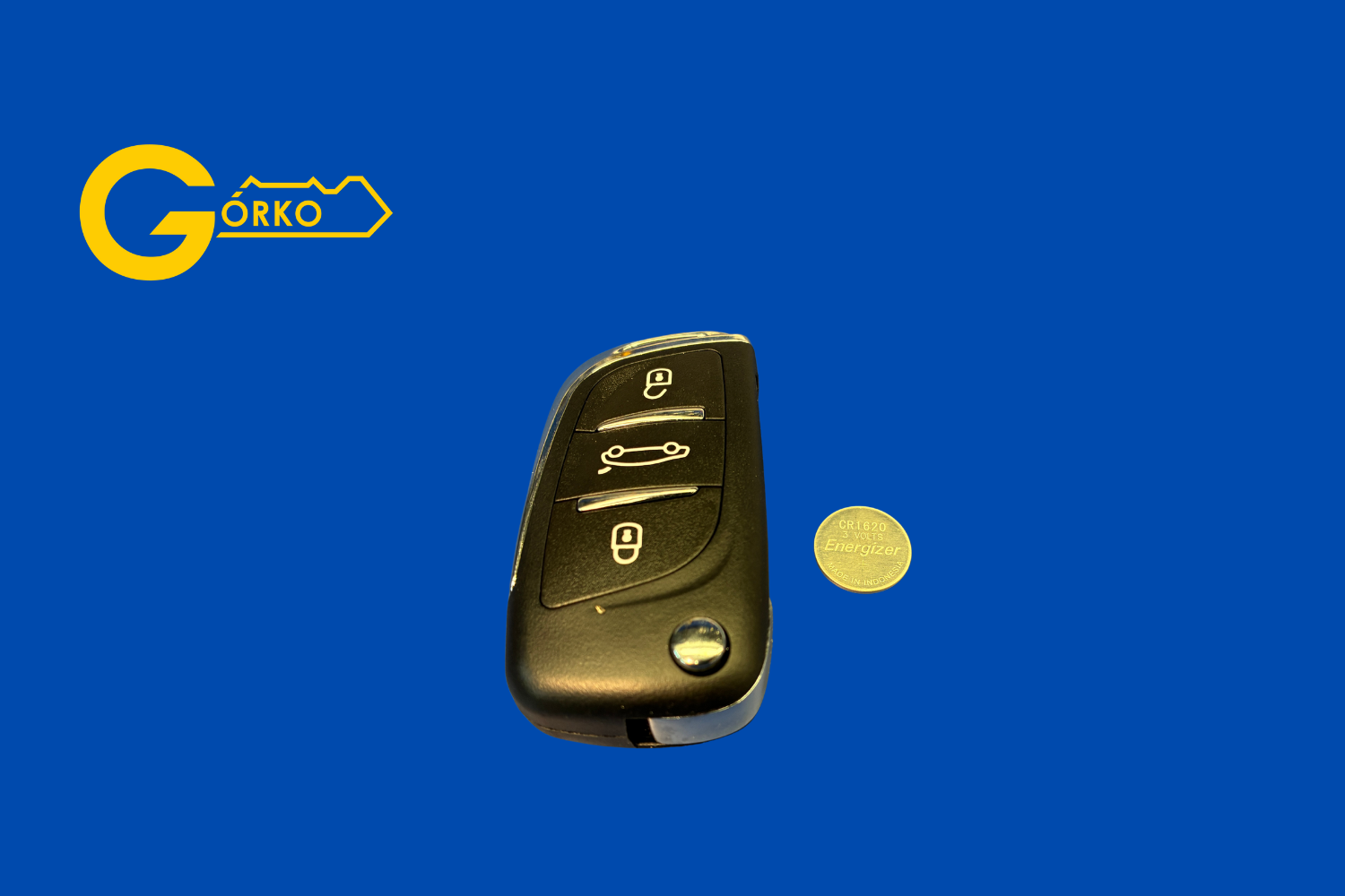 Naprawa klucza Citroën C5 II – wymiana mikrowłączników, obudowy, baterii i docięcie nowego grotu