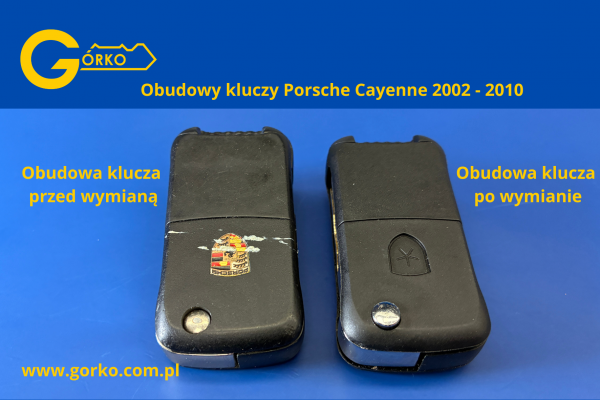 Naprawa elektroniki i wymiana obudowy klucza Porsche Cayenne  Naprawa elektroniki i wymiana obudowy klucza Porsche Cayenne