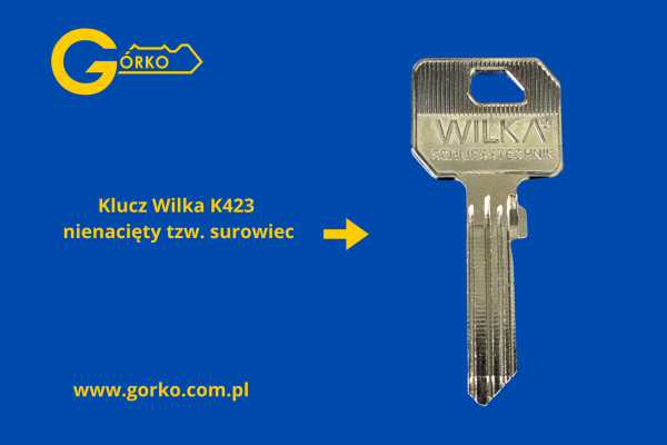 Dorabianie kluczy Wilka K423 na podstawie karty kodowej