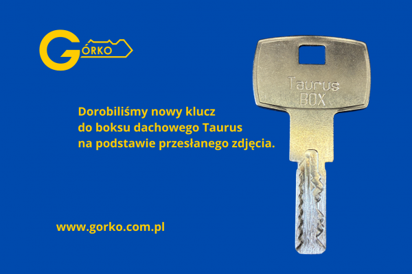 Jak dorobić klucz do boxu Taurus ze zdjęcia?
