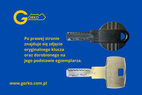 Jak dorobić klucz do boxu Taurus ze zdjęcia?