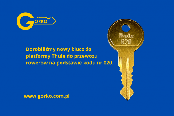 Dorabianie zgubionych kluczy Thule w Olsztynie