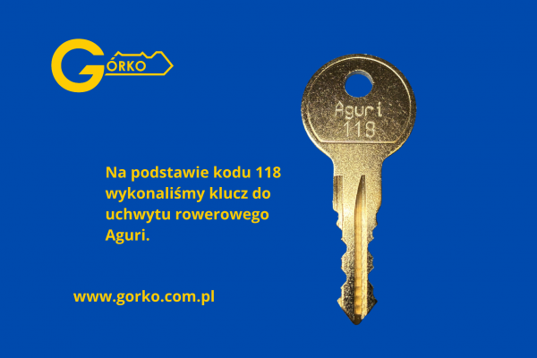 Jak dorobić klucz do uchwytu rowerowego Aguri bez klucza