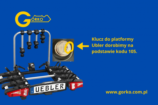 Jak dorobić zgubiony klucz do platformy rowerowej Ubler?