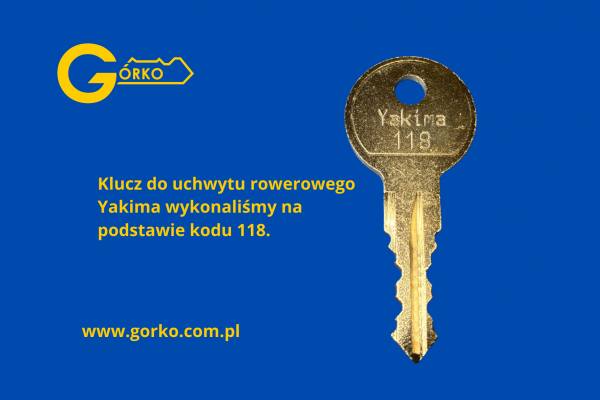 Jak dorobić klucz do uchwytu rowerowego Yakima?