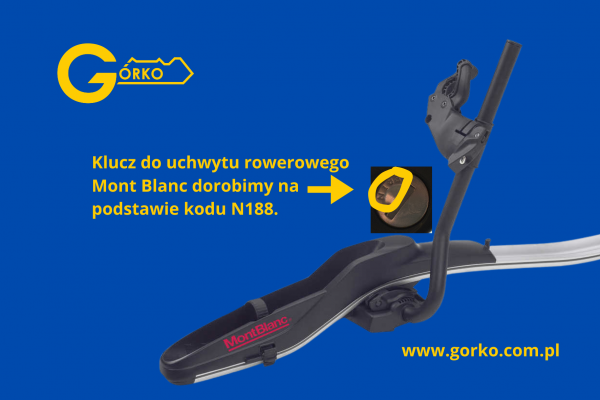 Jak dorobić klucz do uchwytu rowerowego Mont Blanc?