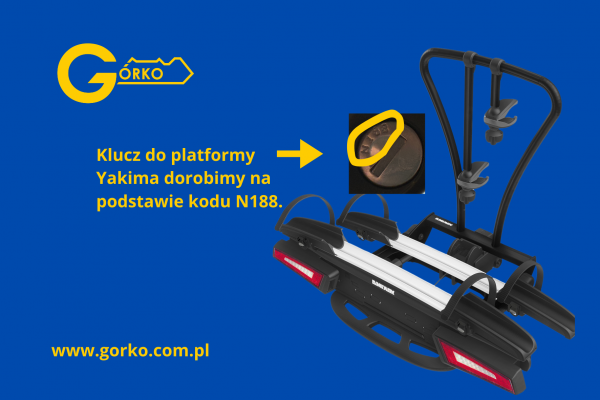 Jak dorobić zgubiony klucz do platformy rowerowej Yakima?