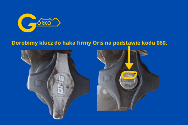 Jak dorobić zgubiony klucz do haka holowniczego Oris?
