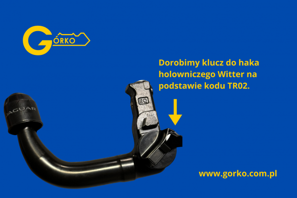 Jak dorobić zgubiony klucz do haka holowniczego Witter seria TR01 - TR10
