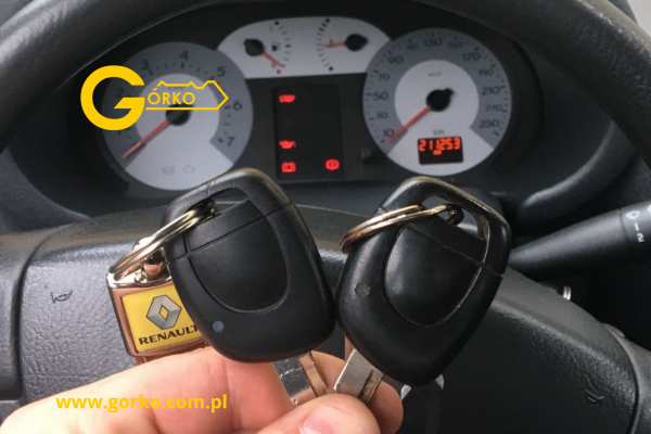 Dorobienie klucza z pilotem do Renault Clio II 1.6 16V z 2005 roku Dorobienie klucza z pilotem do Renault Clio II 1.6 16V z 2005 roku