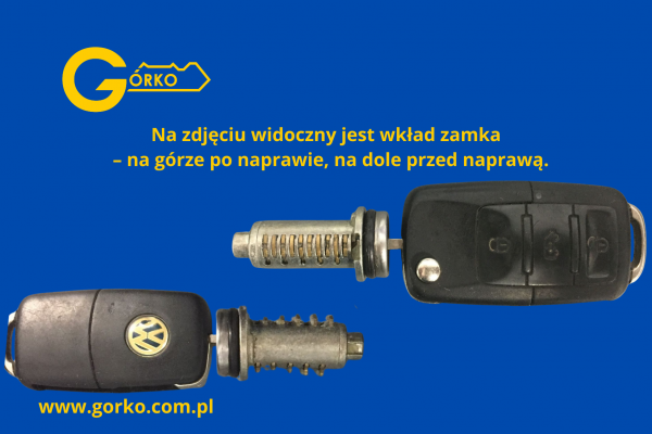 Naprawa wkładu zamka do VW Craftera z 2006 roku Naprawa wkładu zamka do VW Craftera z 2006 roku