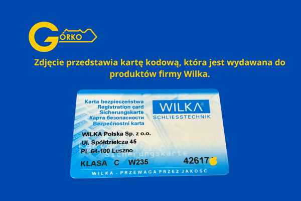 Czy można dorobić klucz firmy Wilka na podstawie karty kodowej? Czy można dorobić klucz firmy Wilka na podstawie karty kodowej?