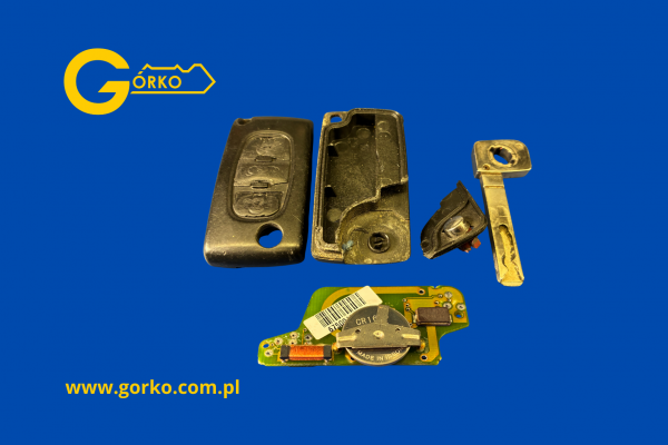 Naprawa klucza - wymiana obudowy do Peugeota 407