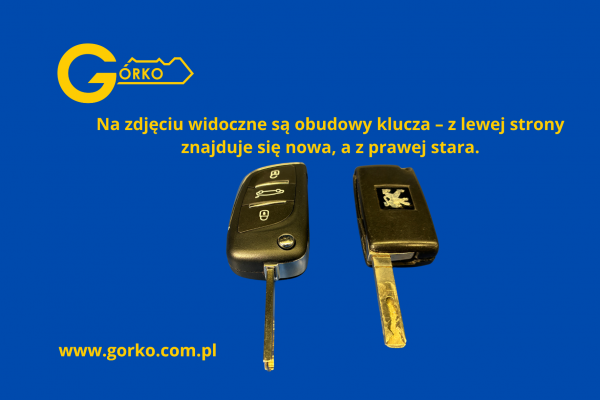 Naprawa klucza - wymiana obudowy do Peugeota 407