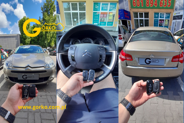 Dorobienie klucza do Citroën C5 2011 – transponder ID46, częstotliwość 434 MHz