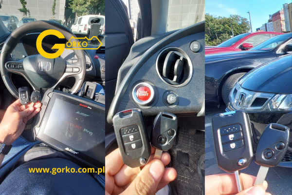 Dorobienie klucza do Hondy Civic VIII (UFO) – nowy klucz w wersji scyzorykowej