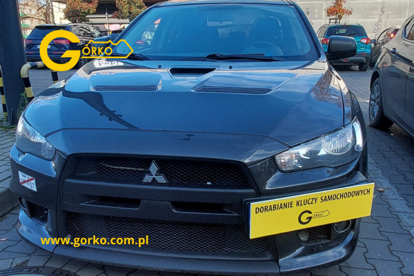 Dorobienie klucza do Mitsubishi Lancer EVO X 4x4 – realizacja dla auta sprowadzonego z Kanady