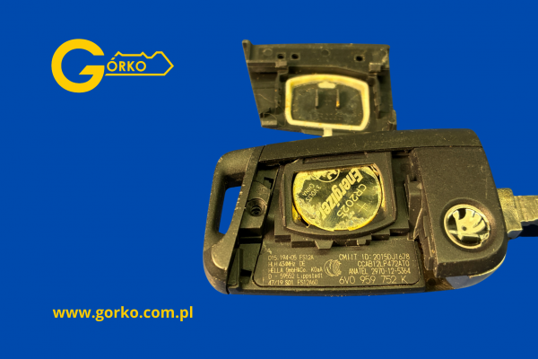 Naprawa klucza Skoda Fabia III po zalaniu