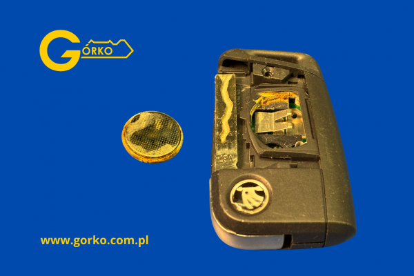 Naprawa klucza Skoda Fabia III po zalaniu