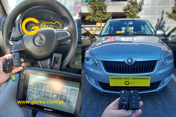 Dorobienie klucza zapasowego do Skody Fabia 2014 – klient przyjechał do nas z Lidzbarka Warmińskiego