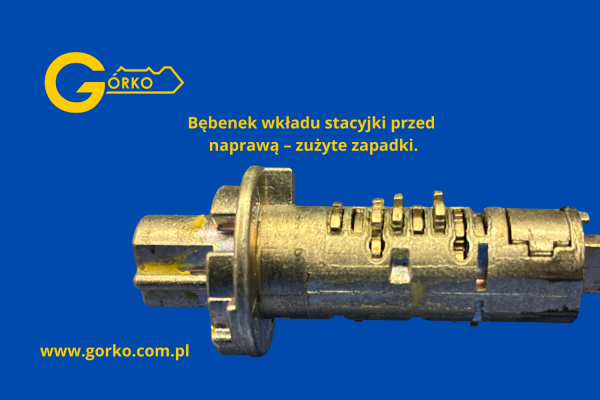 Wkład stacyjki Ford MK7 przed naprawą