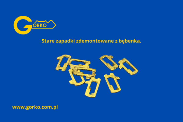 Stare zapadki wkładu stacyjki Forda Fiesty MK7