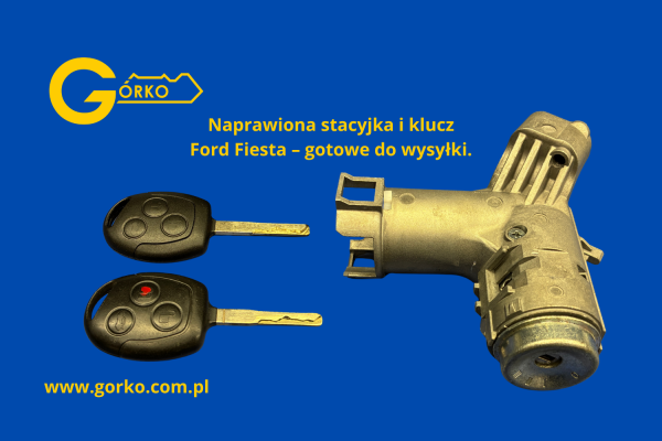 Naprawiona stacyjka i klucz Ford Fiesta MK7