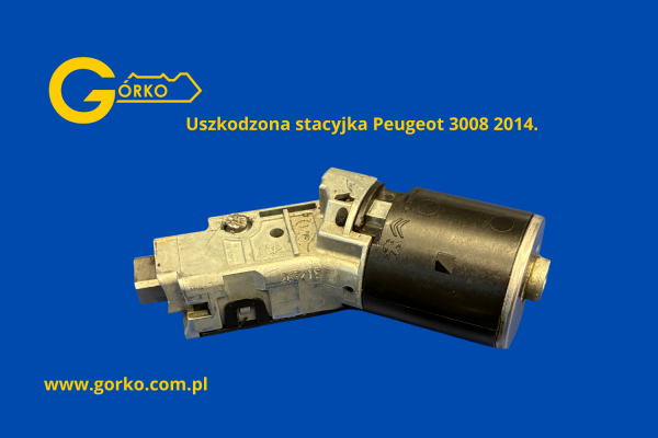 Uszkodzona stacyjka Peugeot 3008 Uszkodzona stacyjka Peugeot 3008