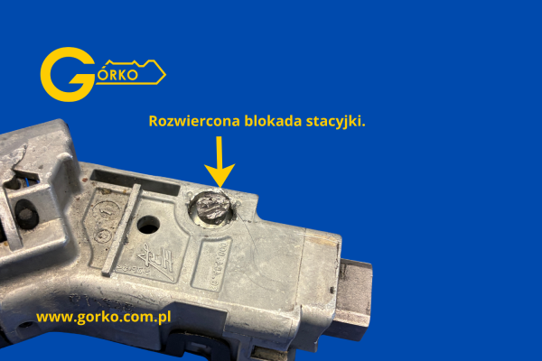 Uszkodzona blokada stacyjki Peugeot 3008 Uszkodzona blokada stacyjki Peugeot 3008