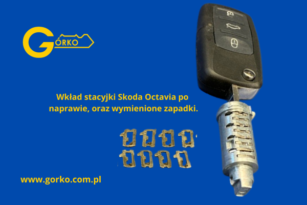 Naprawa zablokowanej stacyjki Skoda Roomster z wymiana zapadek