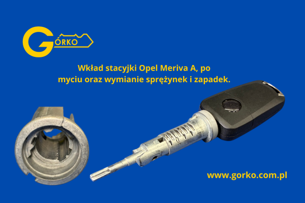 Całkowita naprawa stacyjki Opel Meriva A – przypadek całkowitej blokady mechanizmu