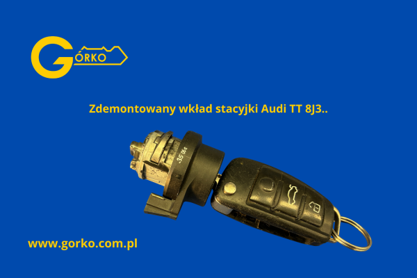 Wkład stacyjki Audi TT 8J3 przed naprawą