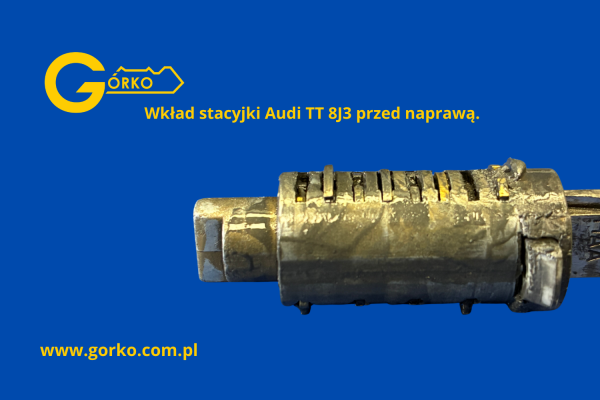 Wkład stacyjki Audi TT 8J3 przed naprawą