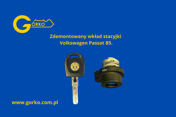Wkład stacyjki i klucz przesłane przez klienta