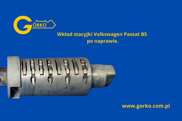 Bębenek wkładu stacyjki Volkswagen Passat B5 po naprawie