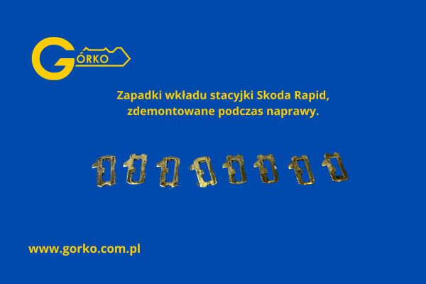 zapadki wkładu stacyjki 1K0905851 Skoda Rapid 